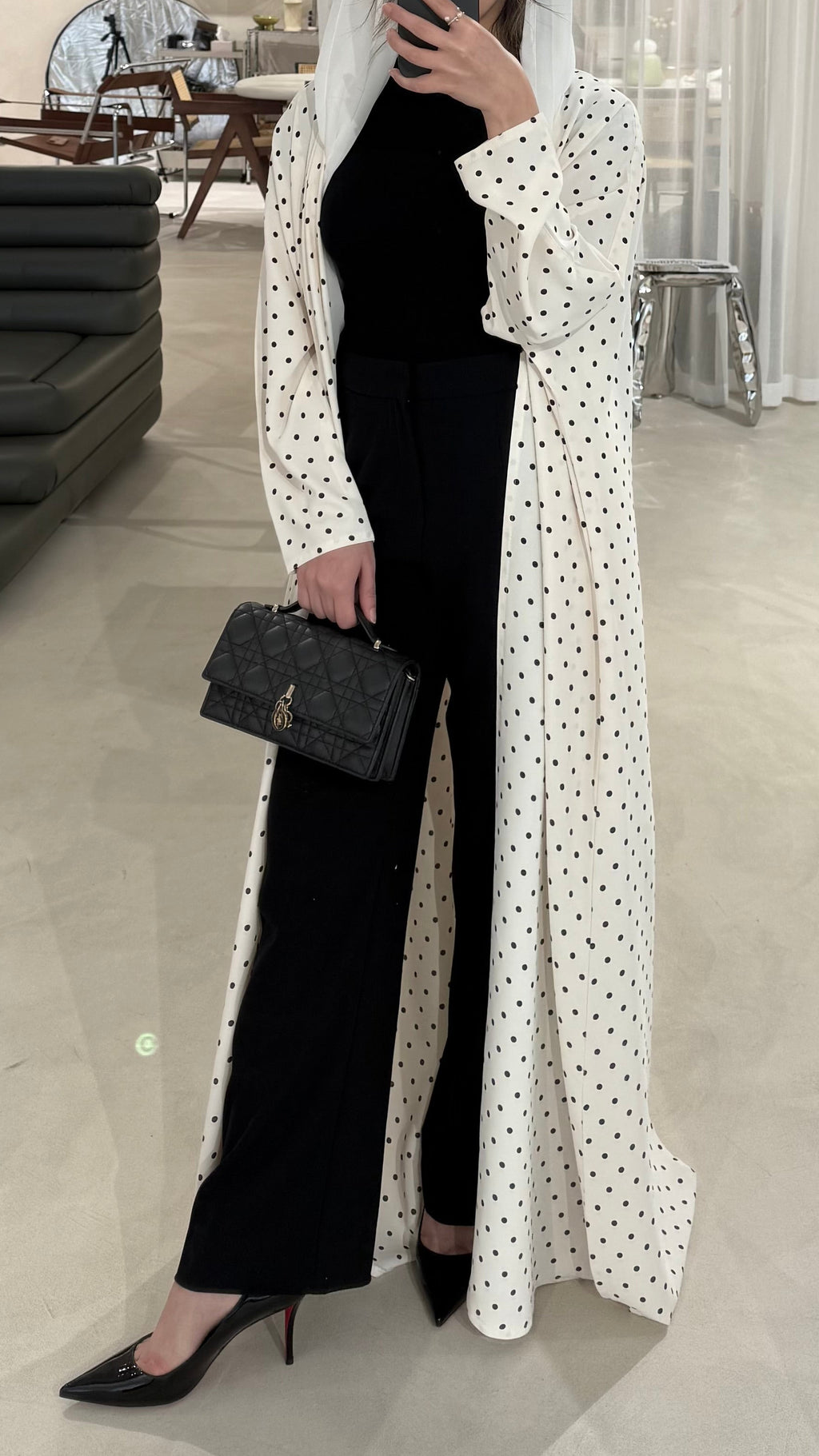 Polka Dot Abaya