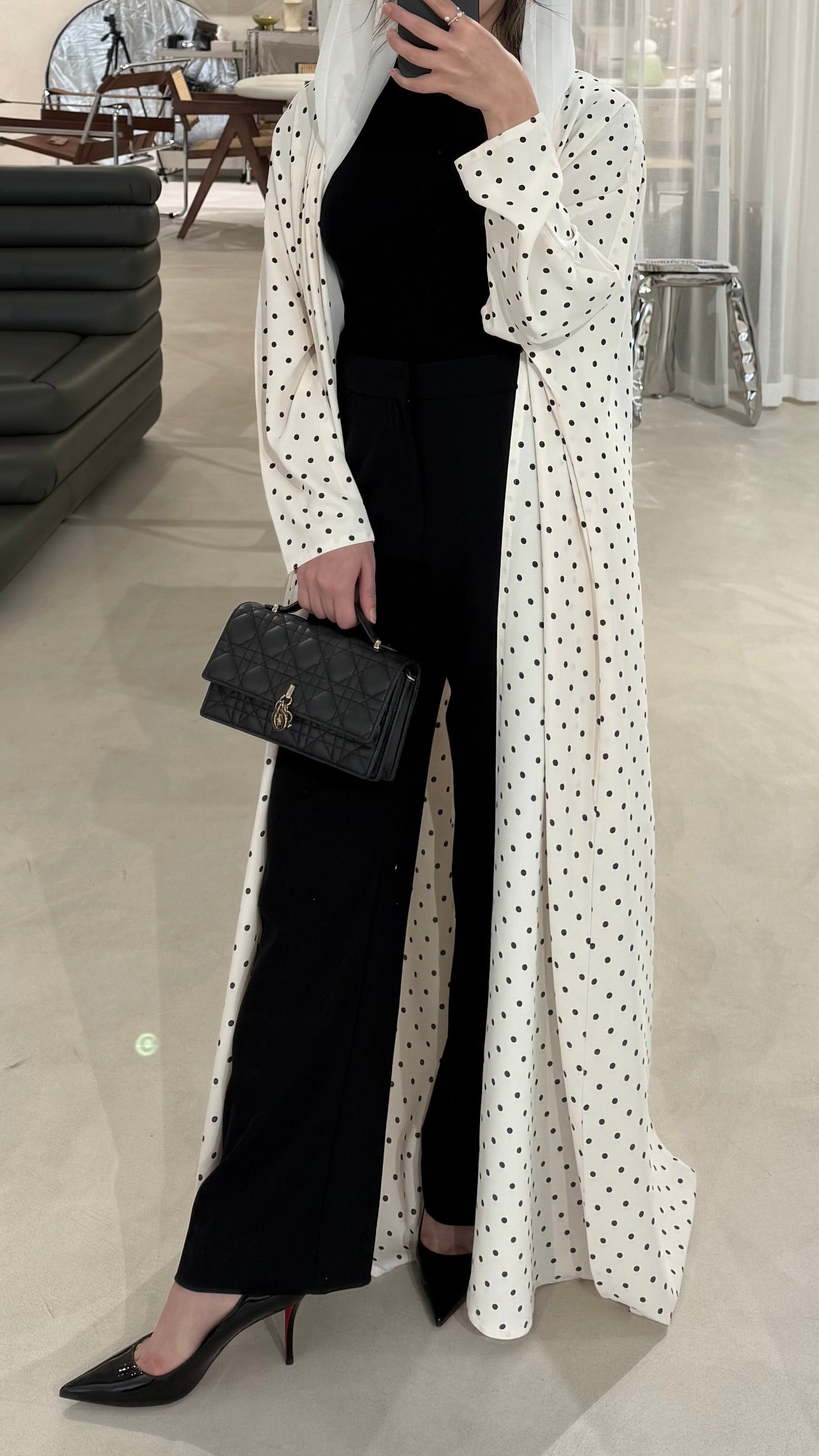 Polka Dot Abaya