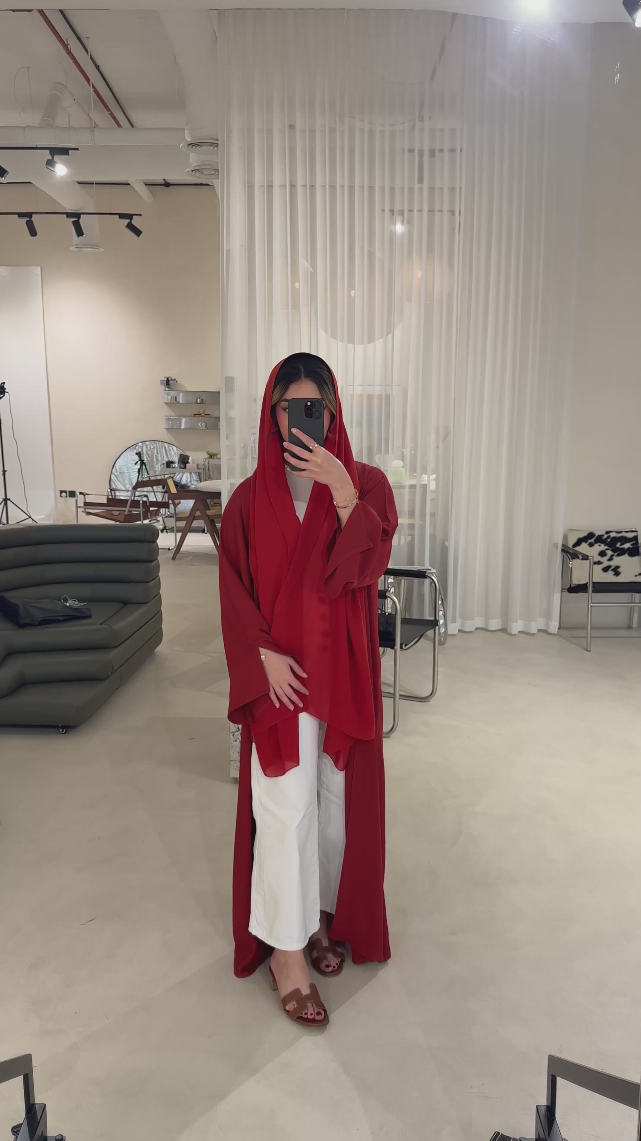 Burnt Orange Abaya